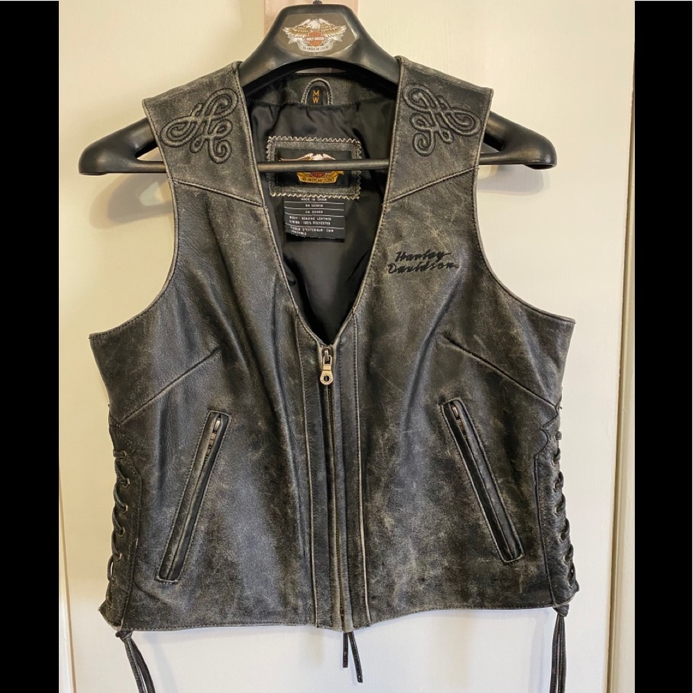 Harley Davidson leather vest